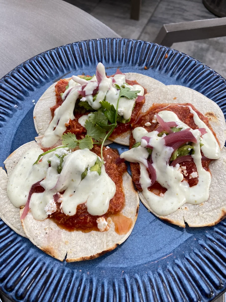 Chicken Tinga Tacos Sad, Confederation Lounge & Patio