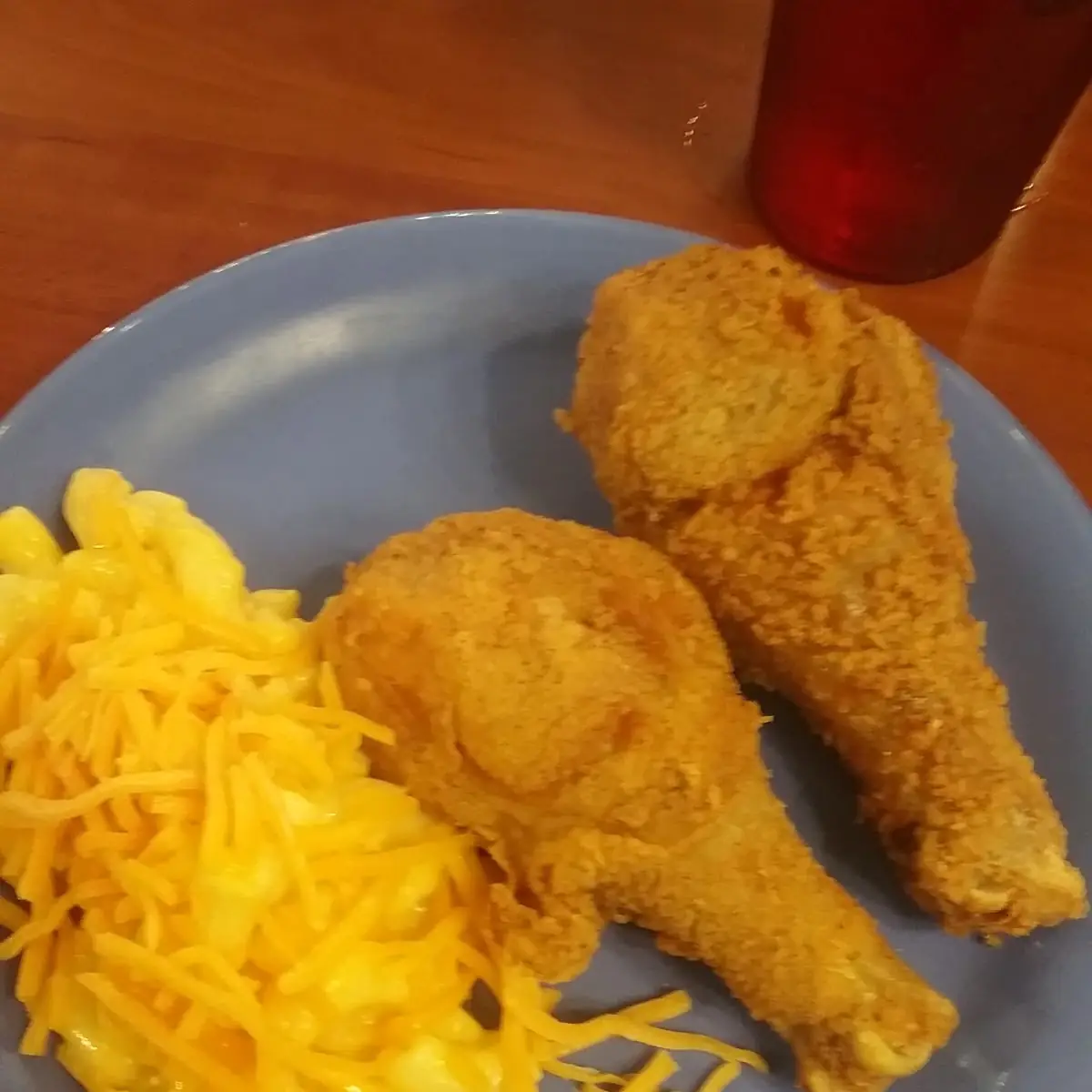 Fried Chicken Yellow Rice Pilaf Corn