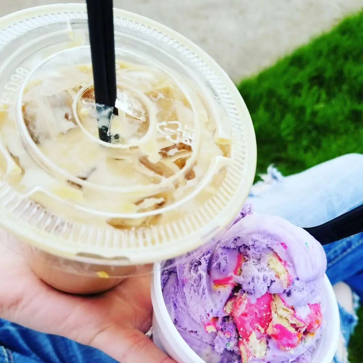 White Chocolate Mocha and Party Animal Ice Cream