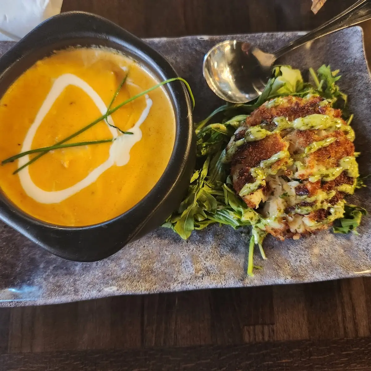 Lobster Bisque and Crab Cake