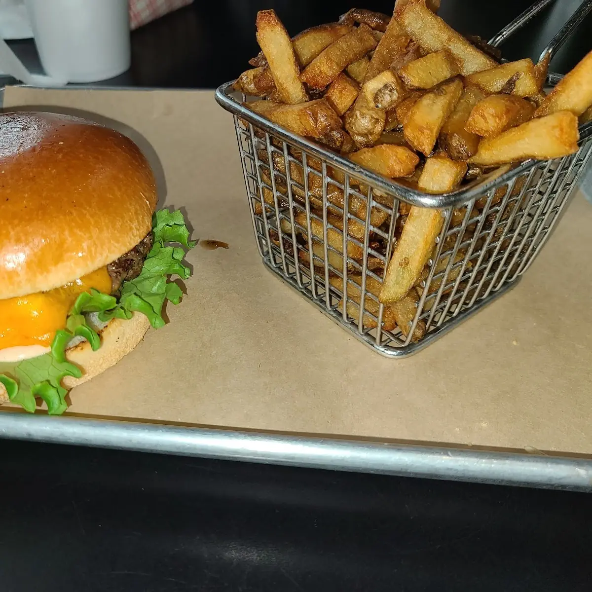 Old Fashion Burger and Fries