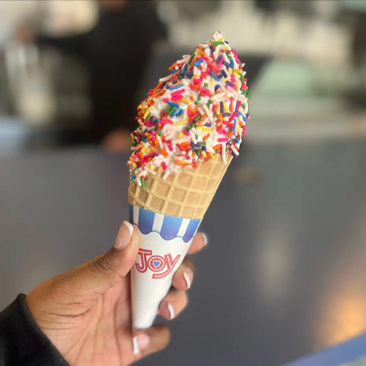 Vanilla Soft Serve with Sprinkles
