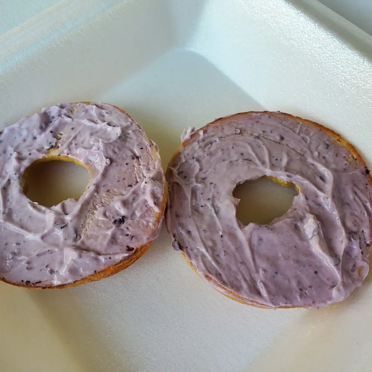 Bagel with Blueberry Cream Cheese