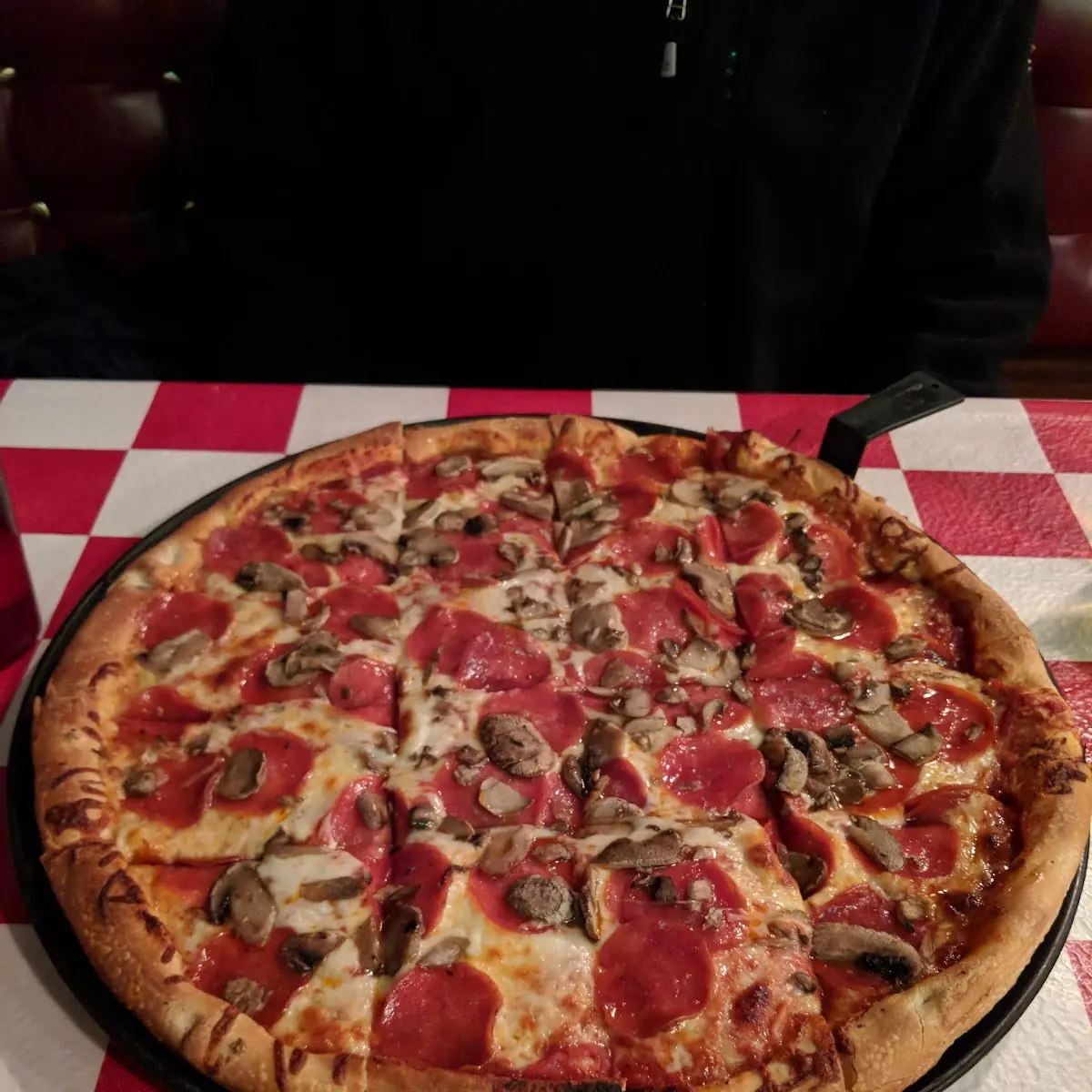 Pepperoni and Mushroom Pizza