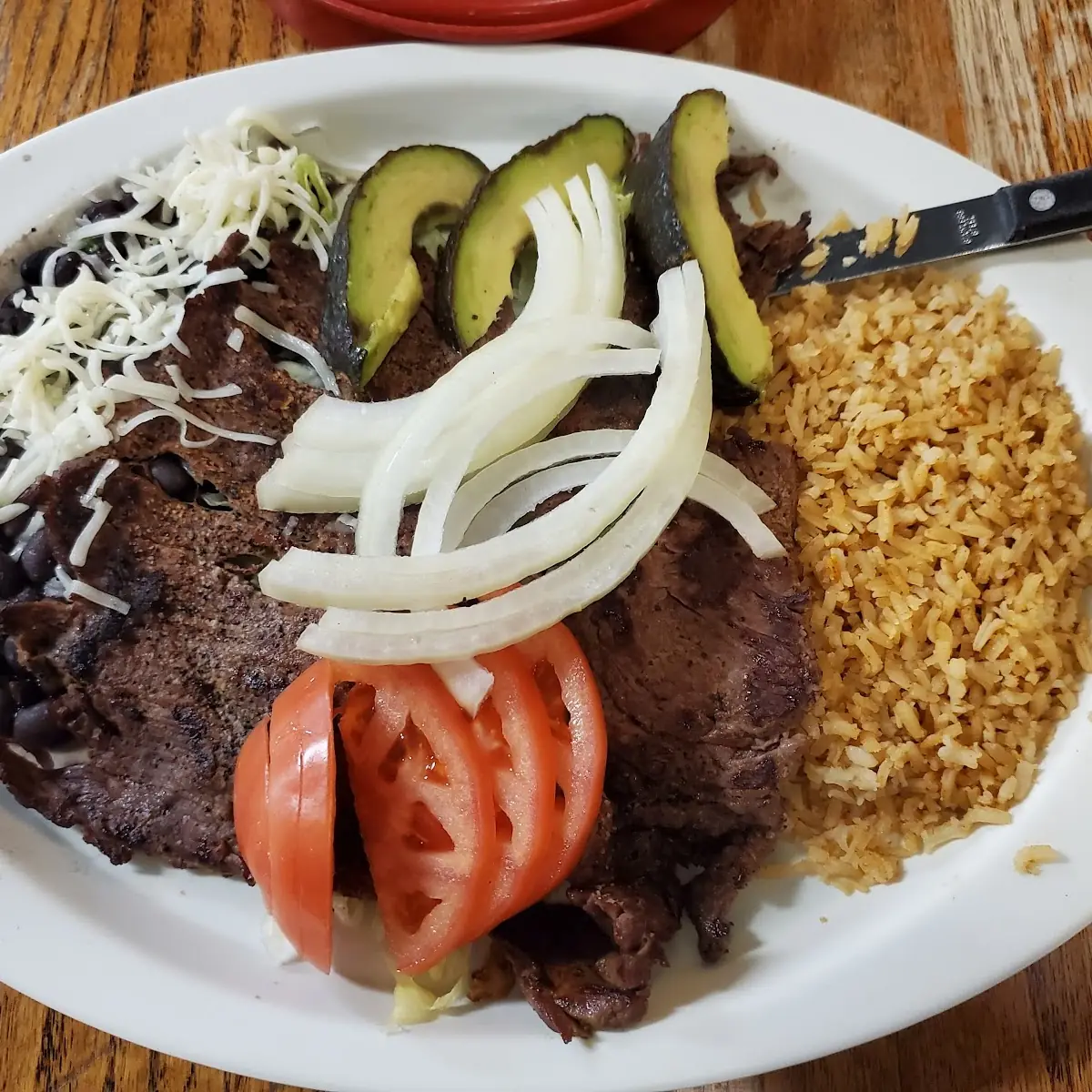 Carne Asada with Black Beans and Rice