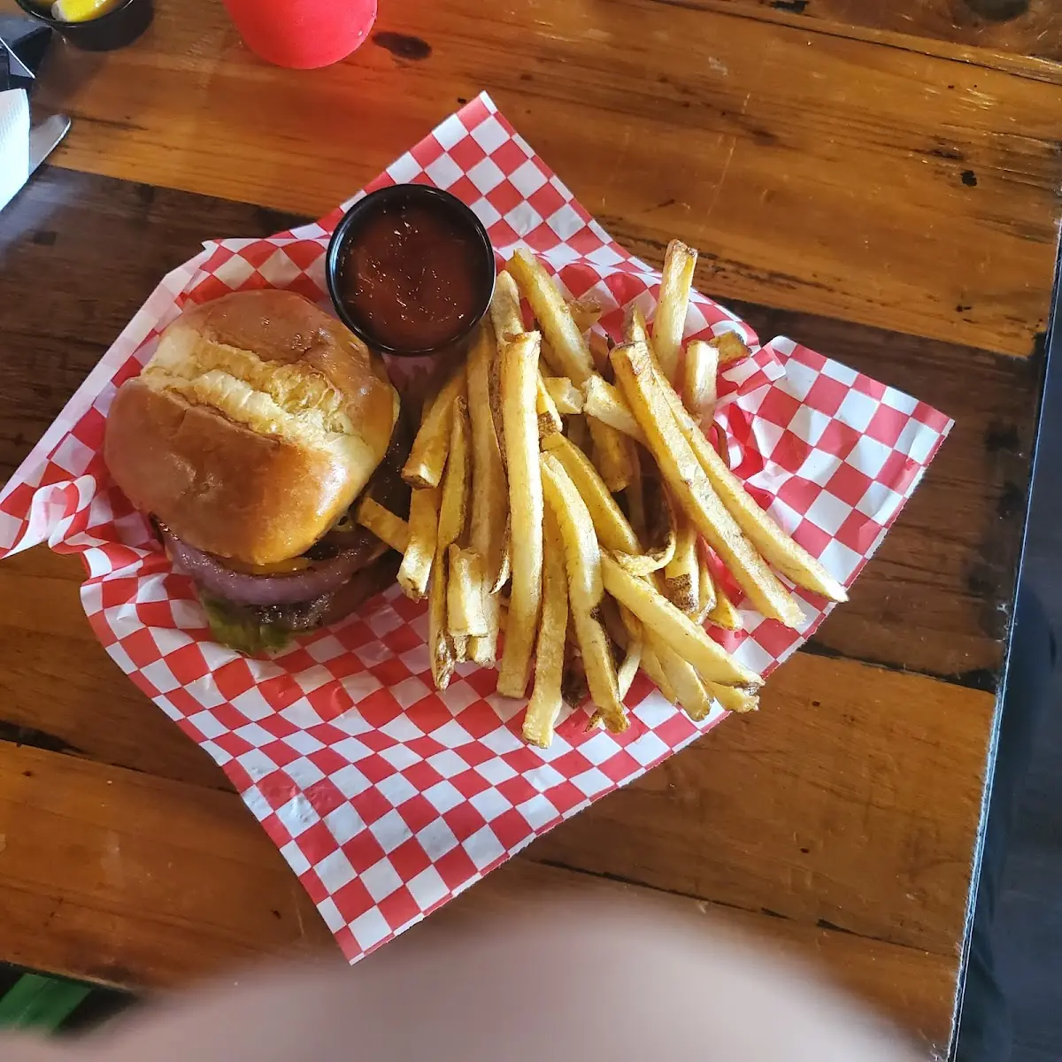 Cheese Burger with Fries