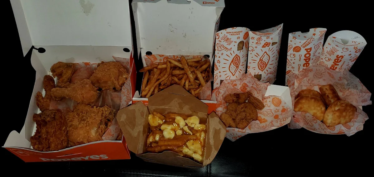 Fried Chicken Meal Butterfly Shrimp Poutine