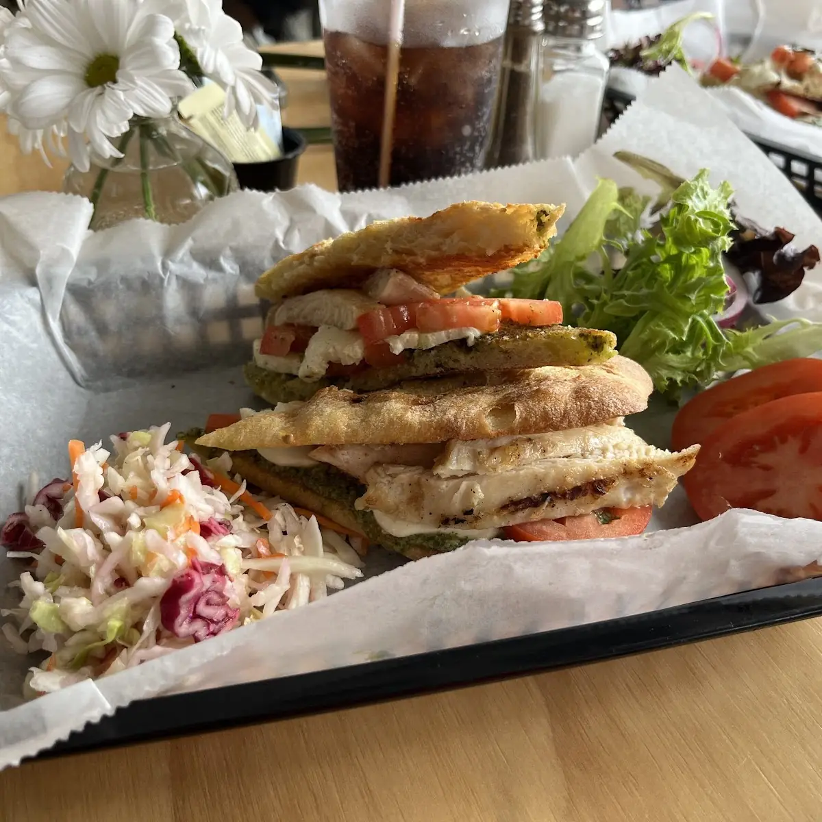 Grilled Caprese Sandwich with Chicken