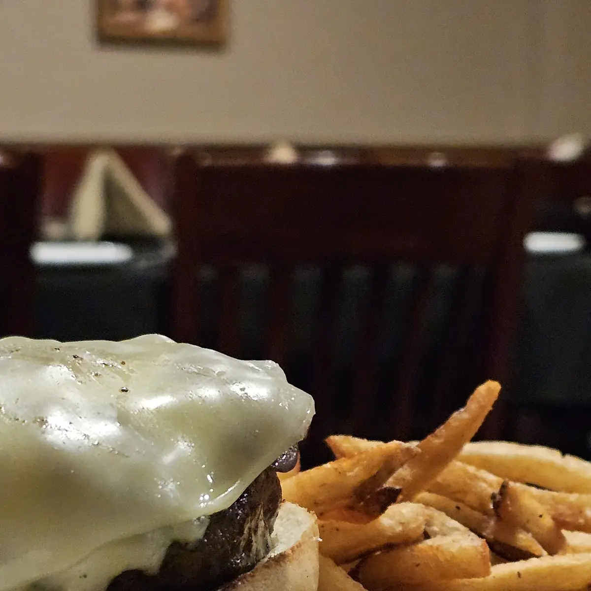 Mushroom and Bleu Burger