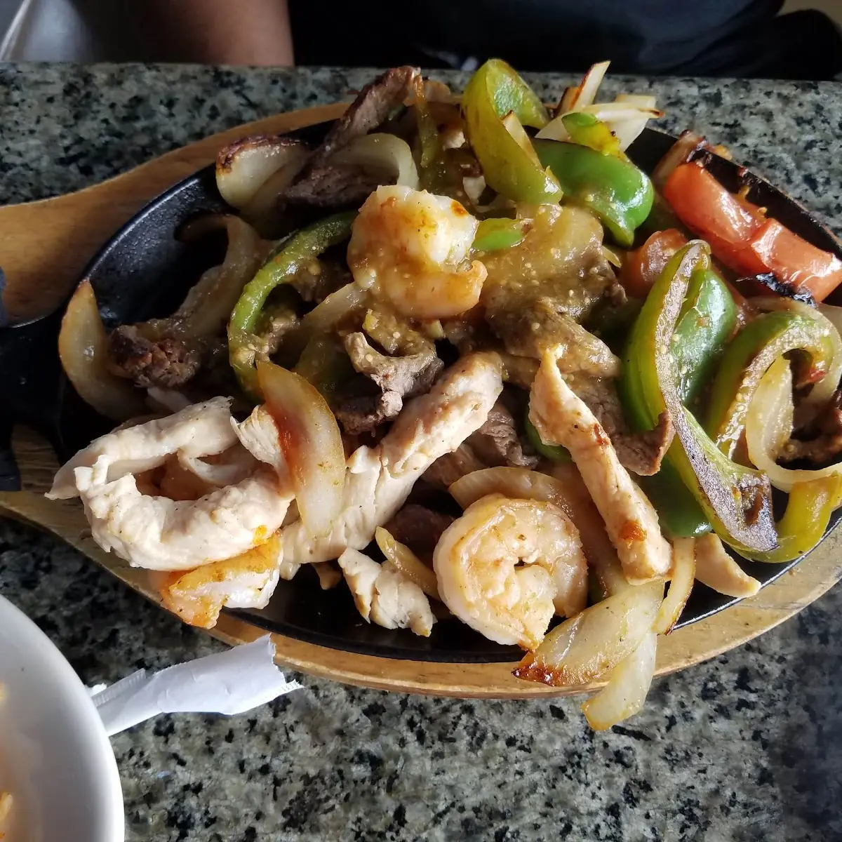 Steak Fajitas De Pollo Chicken with Shrimp Fajitas