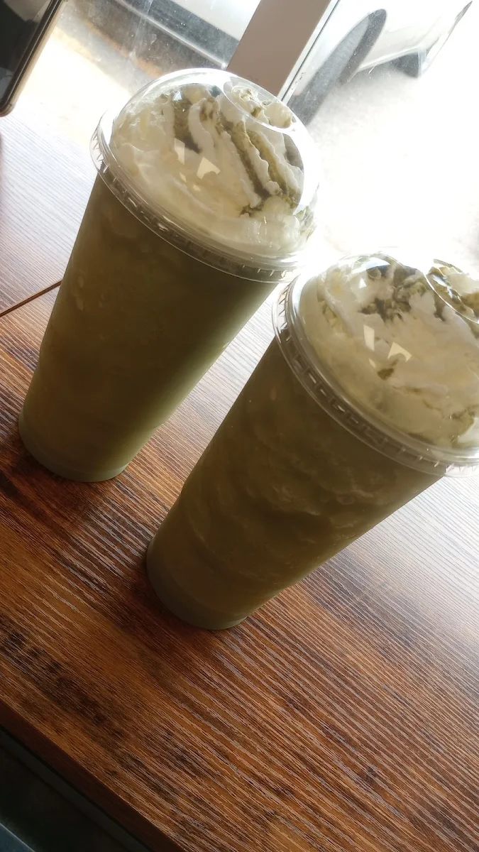 Matcha Tea Frappe with Almond Milk