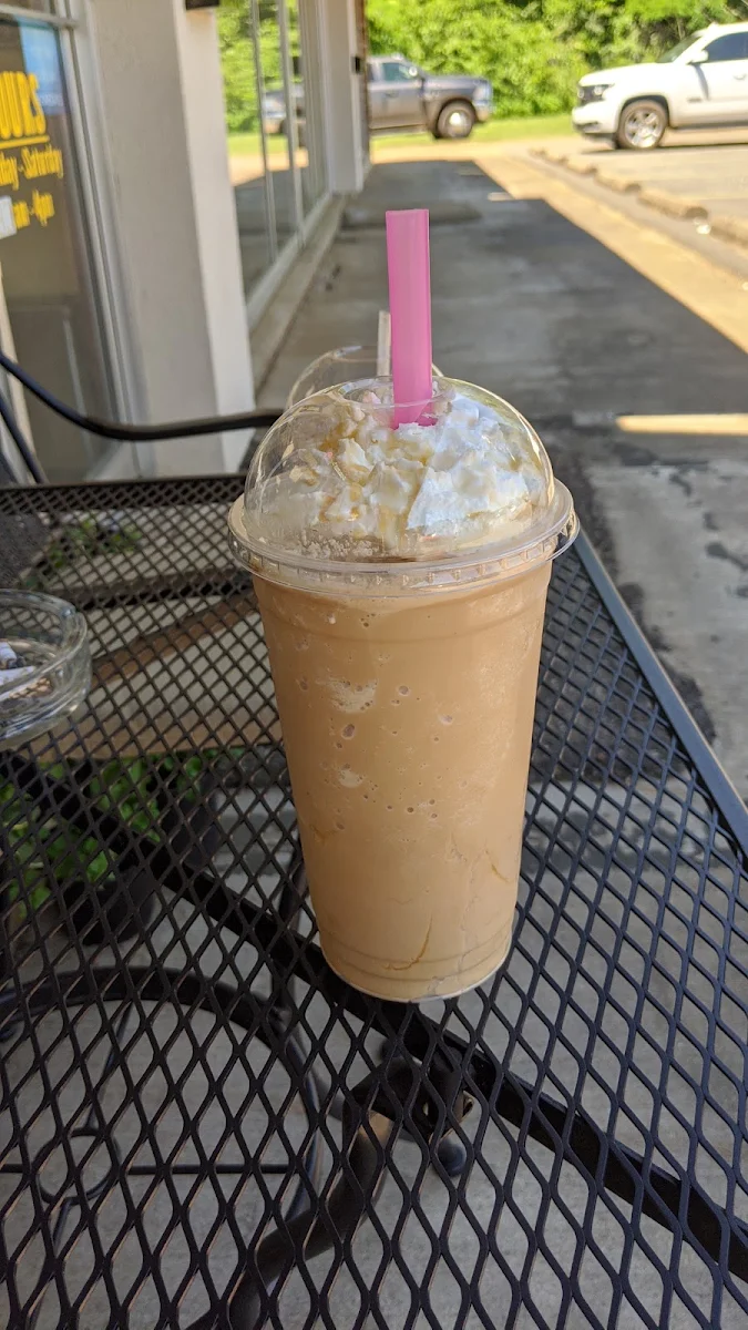 White Chocolate Mocha with Caramel Latte