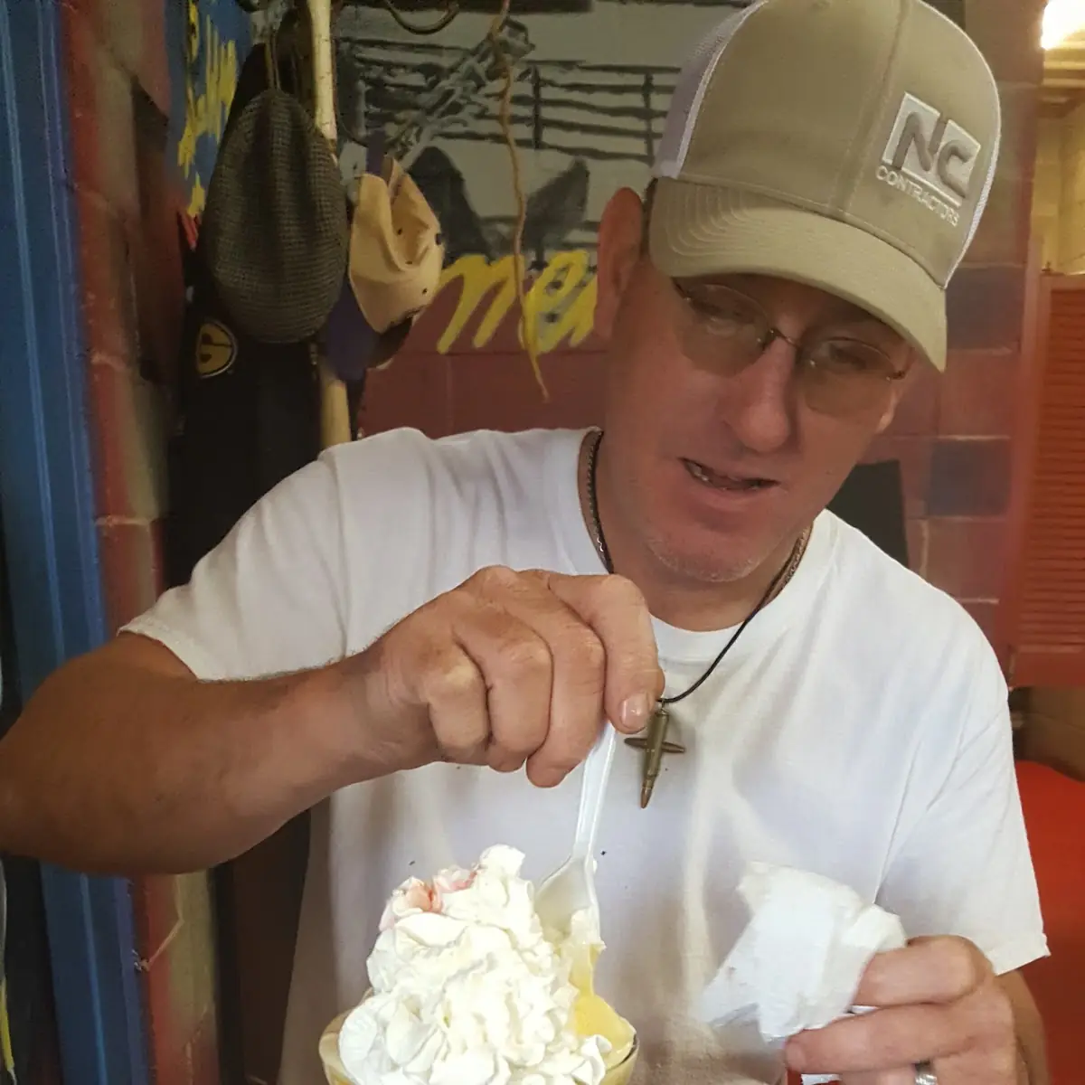 Peach Cobbler and Ice Cream