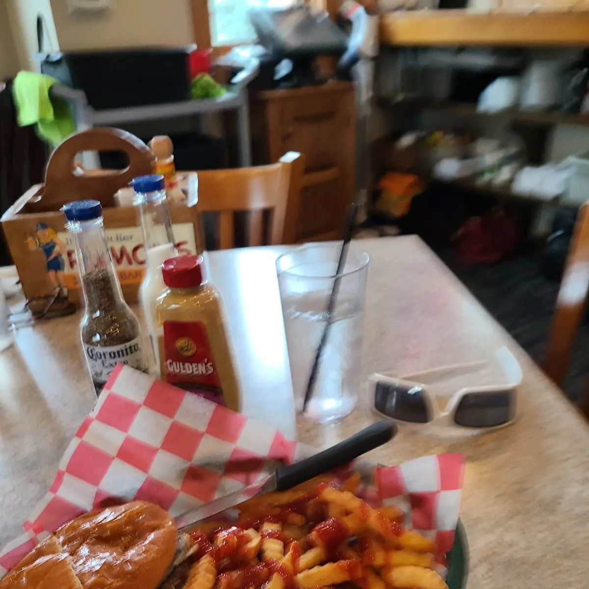 Swiss Mushroom Burger & Fries