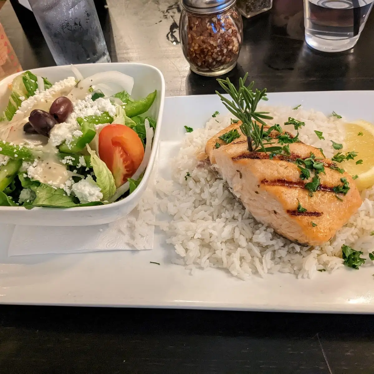 Maple Glazed Salmon, Corks Wine Bar & Eatery