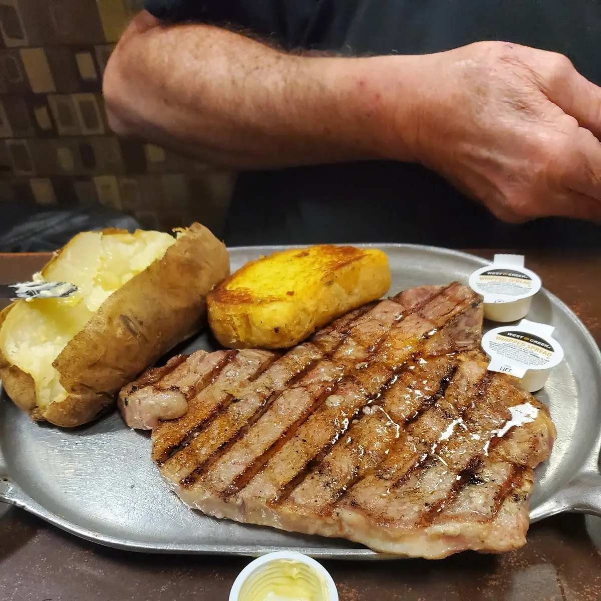 T-Bone Steak with Baked Potato