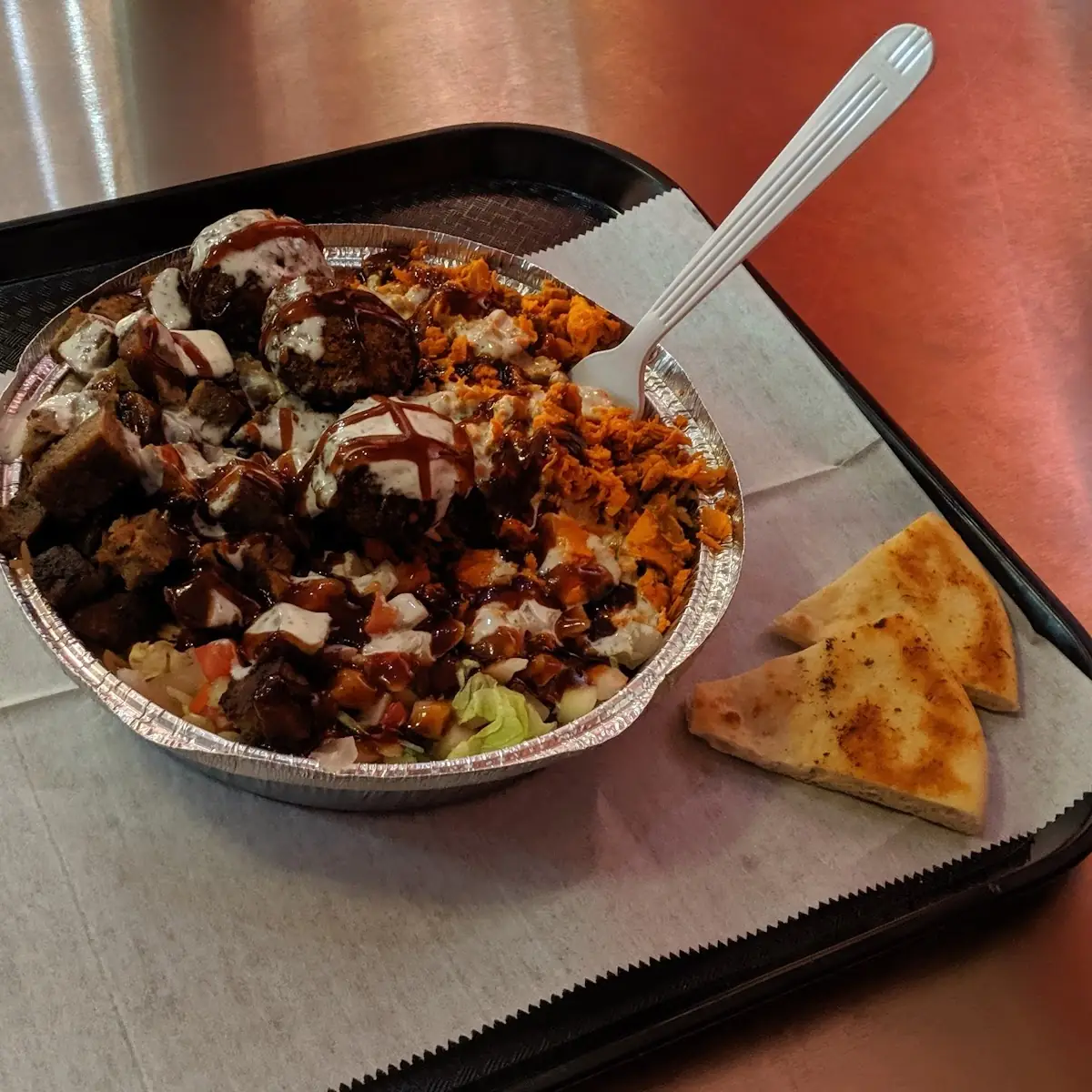 Chicken and Beef Gyro with Rice