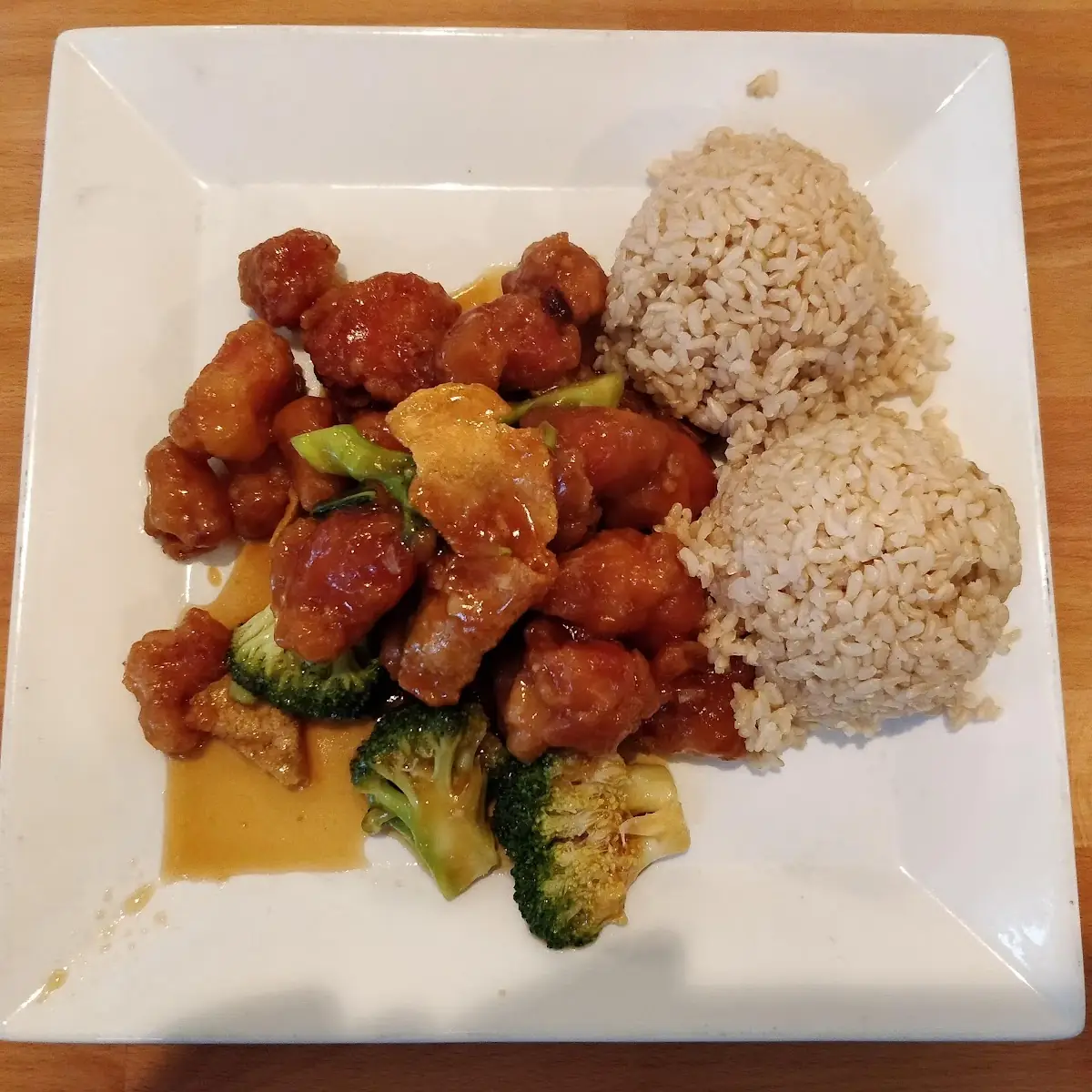 Orange Chicken Wok Brown Rice