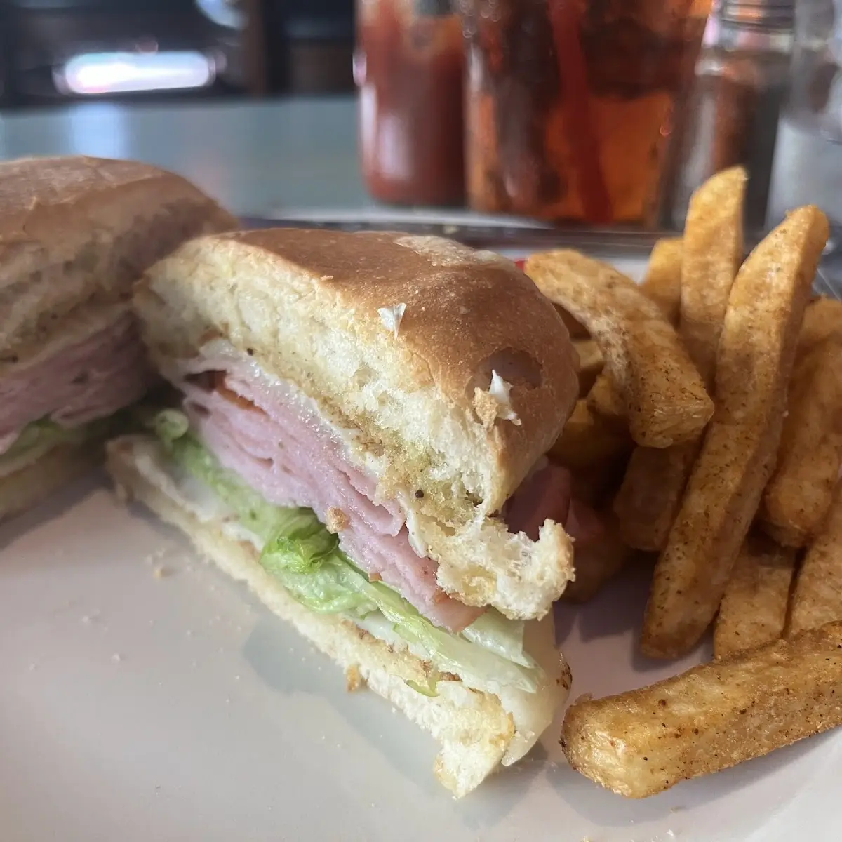 Hot Ham and Cheese Sandwich