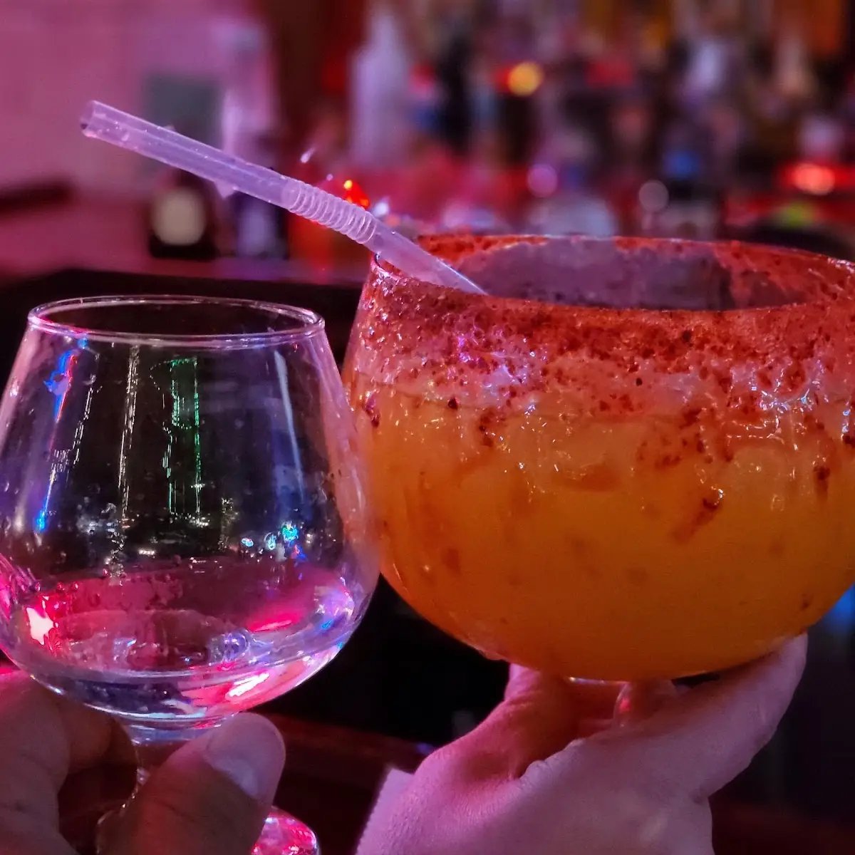 Mango Margarita & Neat Tequila Herradura Extra