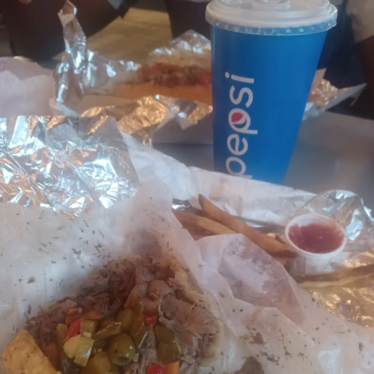 Italian Beef on Garlic Bread