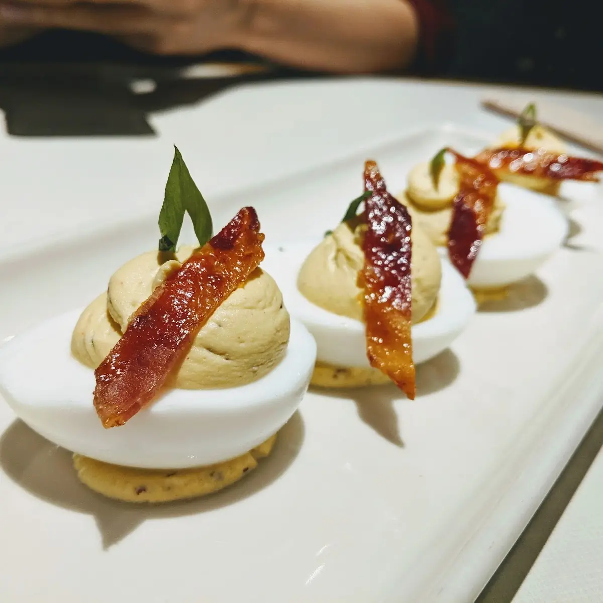 Maple Bacon Deviled Eggs