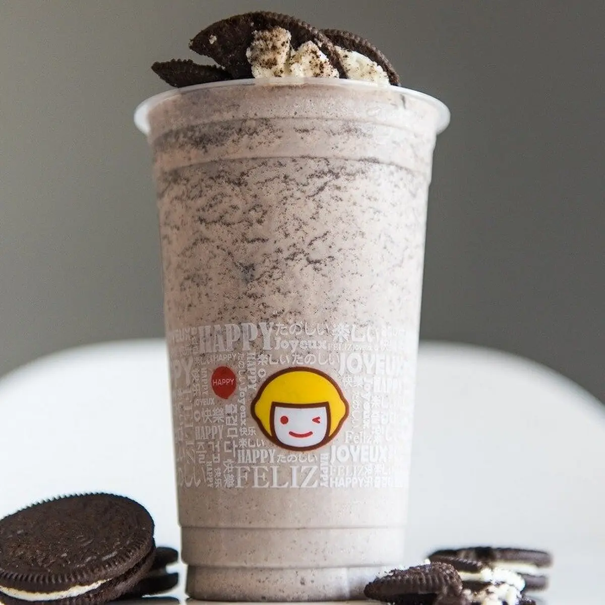 Milk Tea w Oreo Cookies&Puff Cream