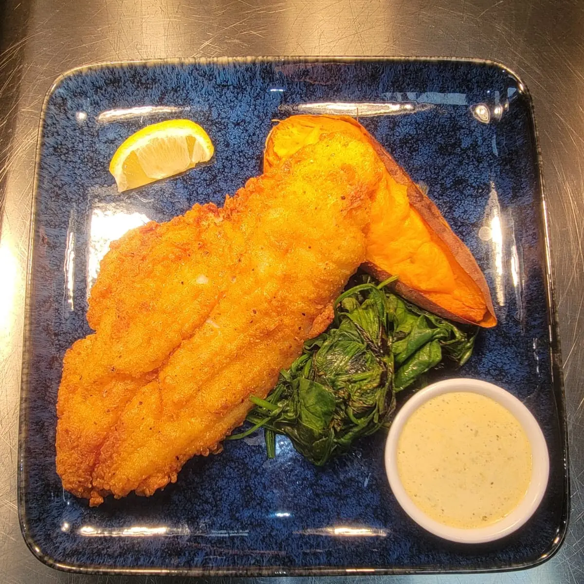 Fried Battered Whiting Fish and Chips