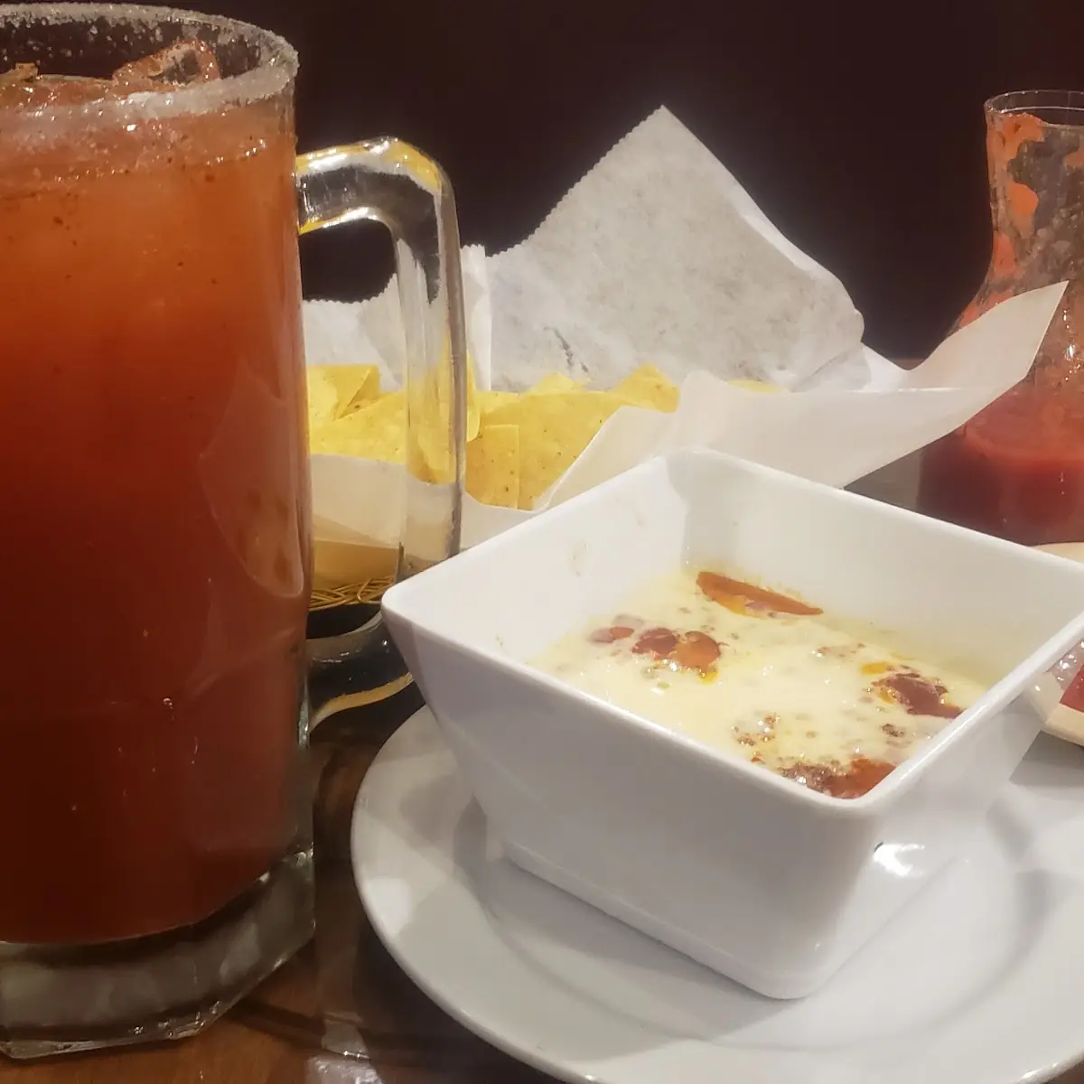 Michelada and Queso Dip