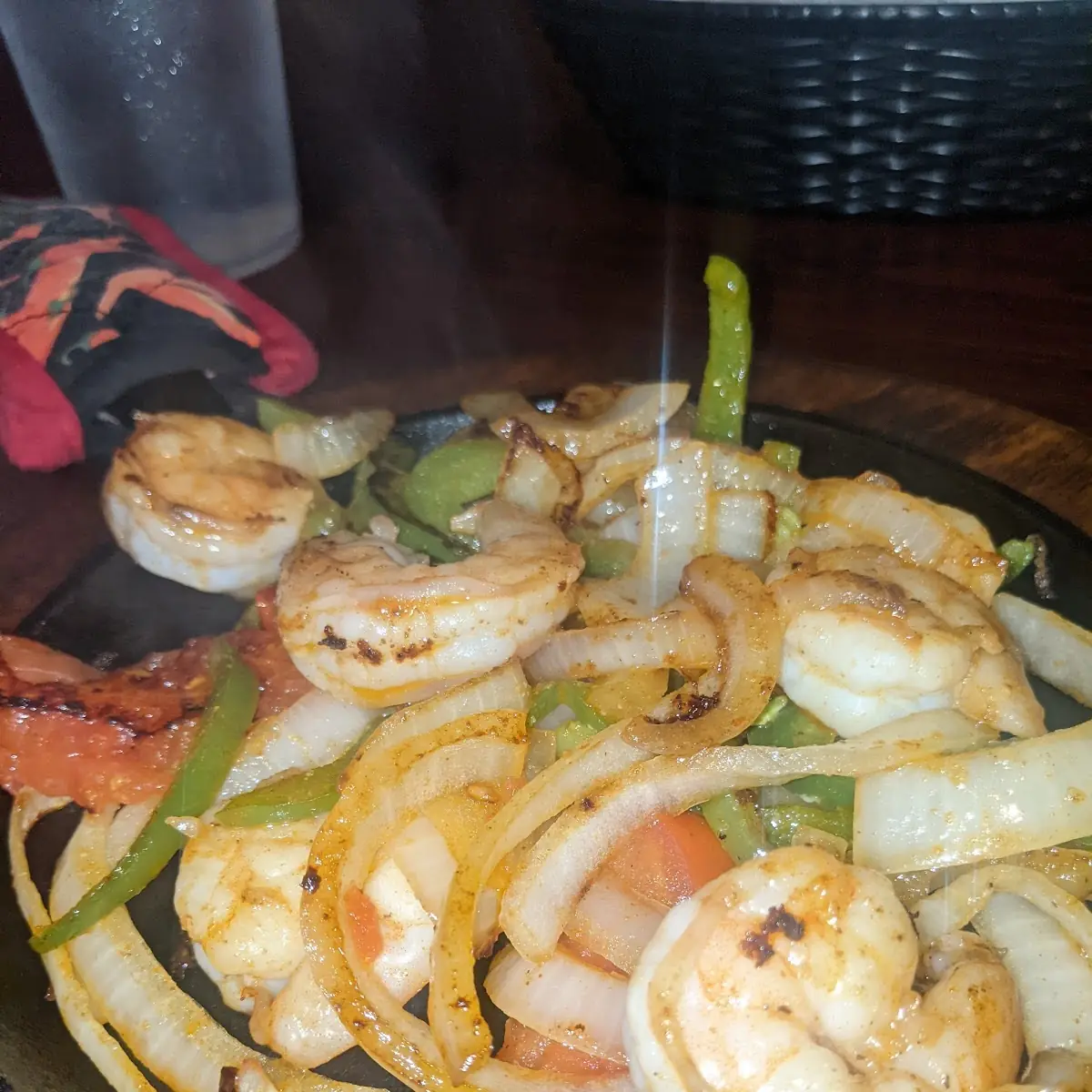 Lunch Portion Shrimp Fajitas