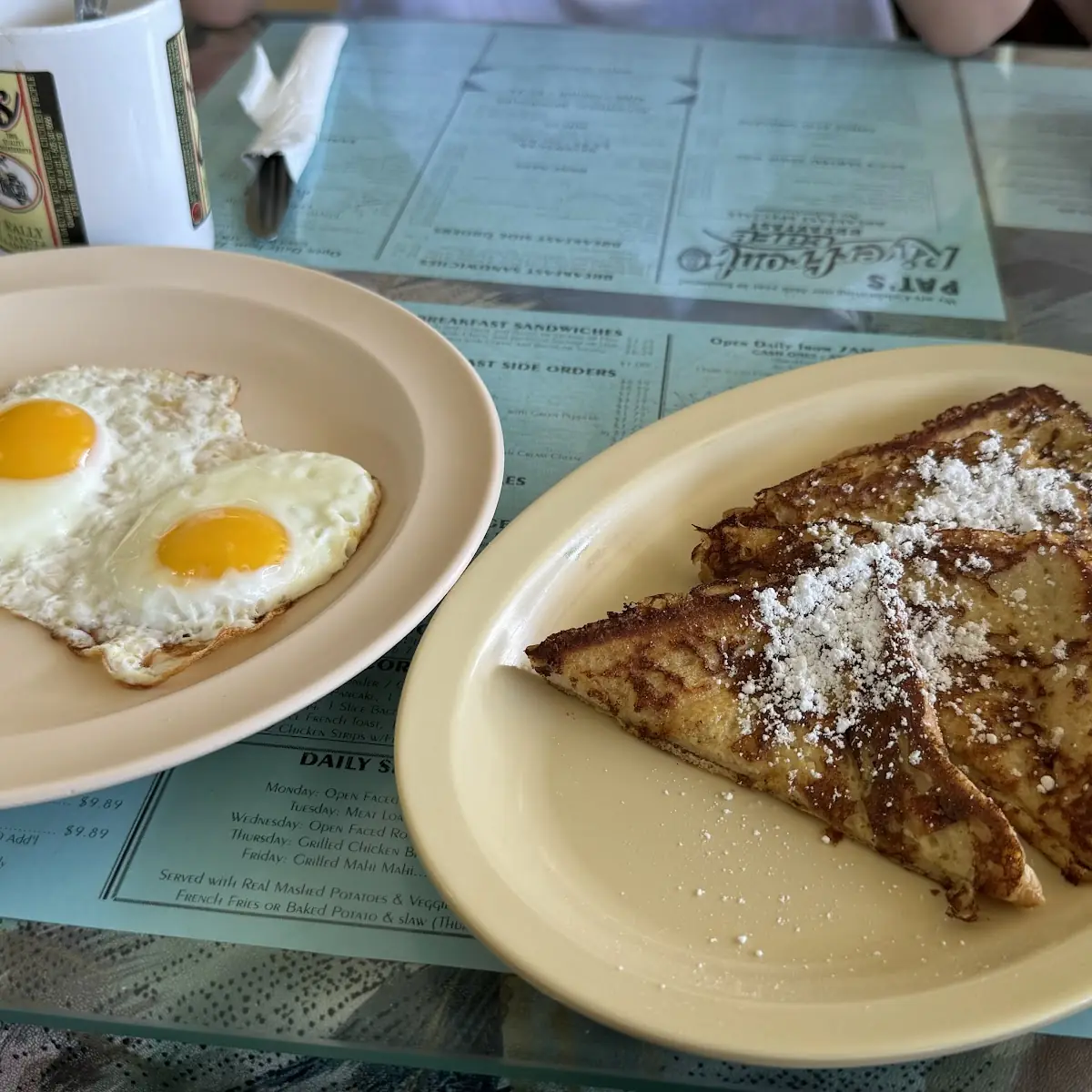 French Toast Eggs Sunny Side Up