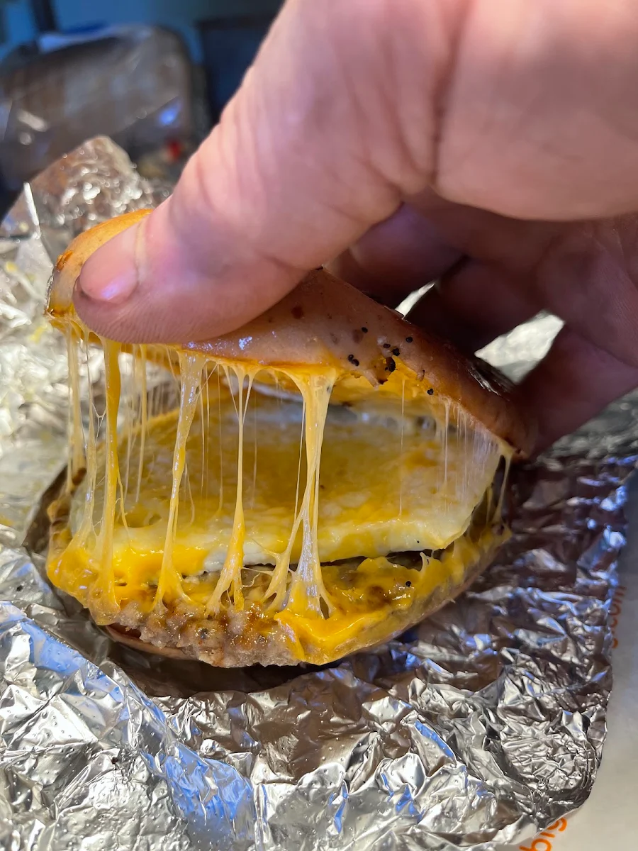 Toasted Everything Bagel with Sausage Egg and Cheese