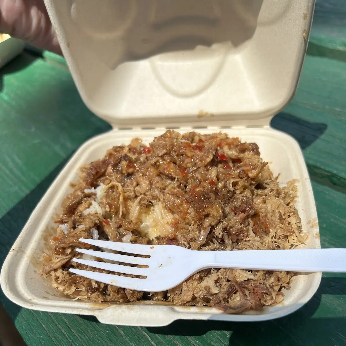 Sweet Chili Pulled Pork on Coconut Rice