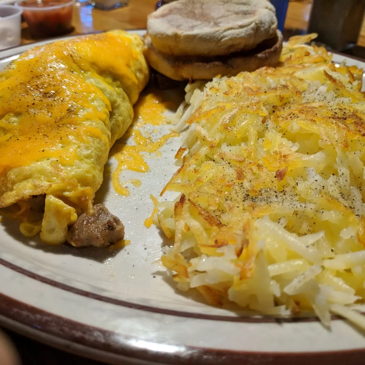 Scrambled Eggs and Hash Browns
