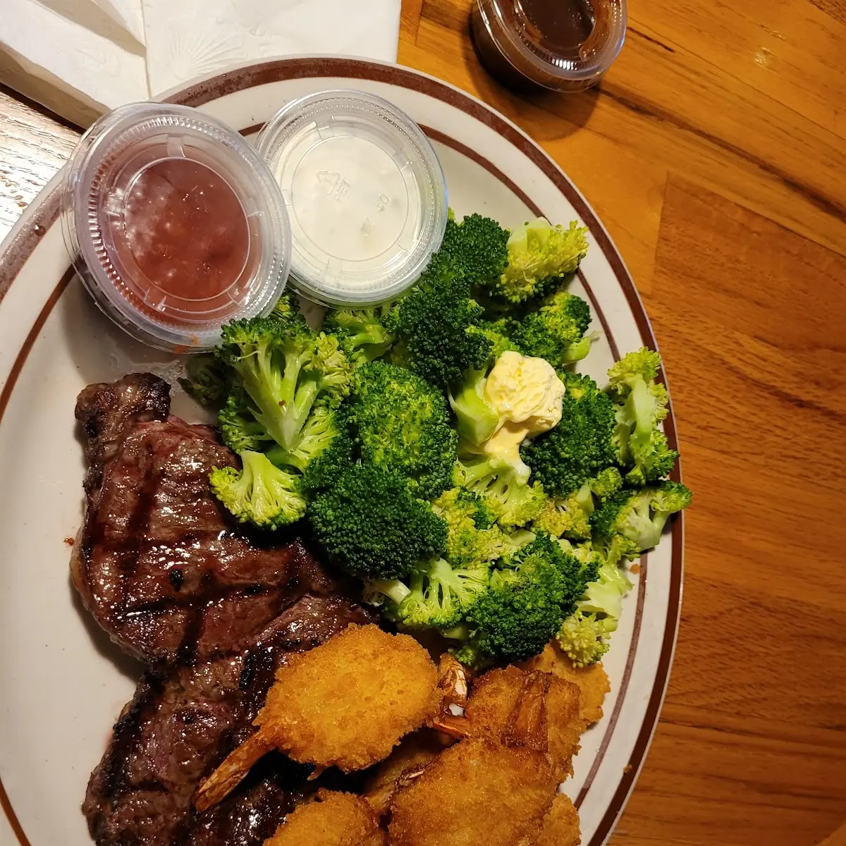Steak and Prawns Without the Baked Potato