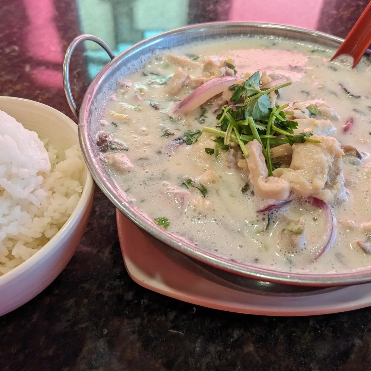 Chicken and Coconut Milk Curry with Vegetables