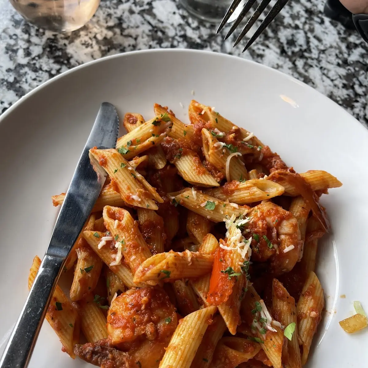 Vodka Chicken Parmesan Pasta
