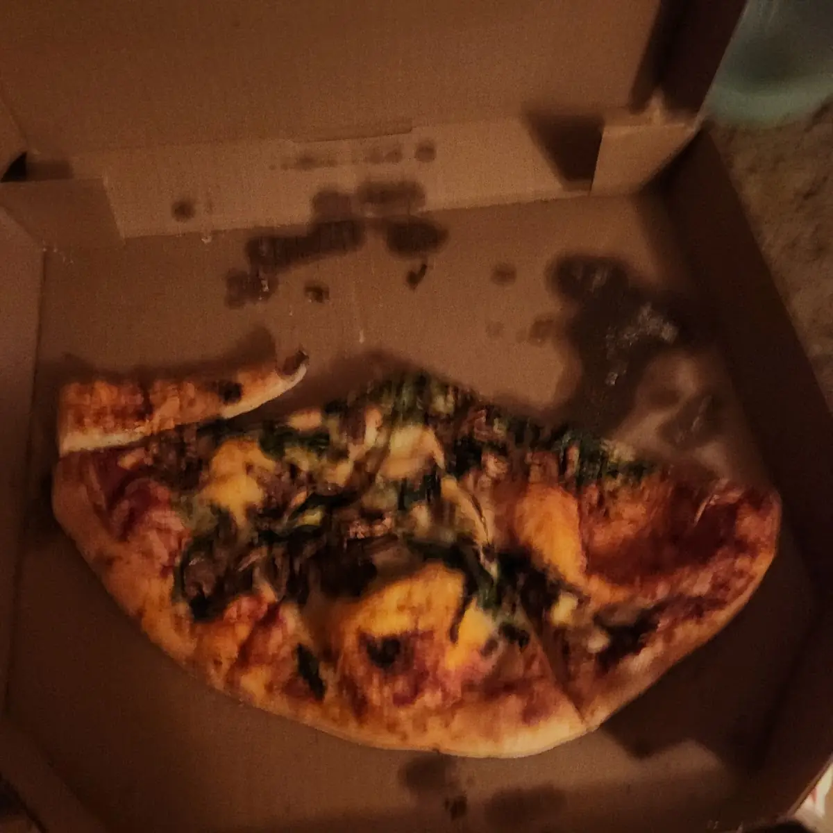 Spinach Mushroom Pizza