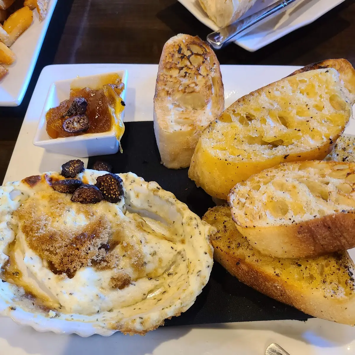 Goat Cheese Dip with Figs and Apricot Spread