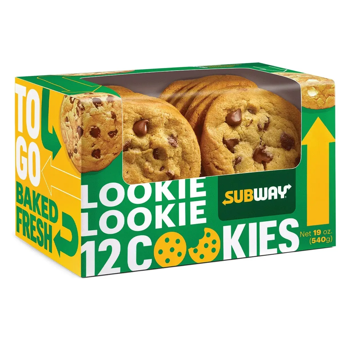 Subway Footlong Cookie 1330 Cals