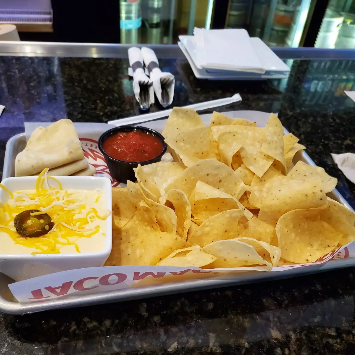 Chips & Queso Platter Serves 8
