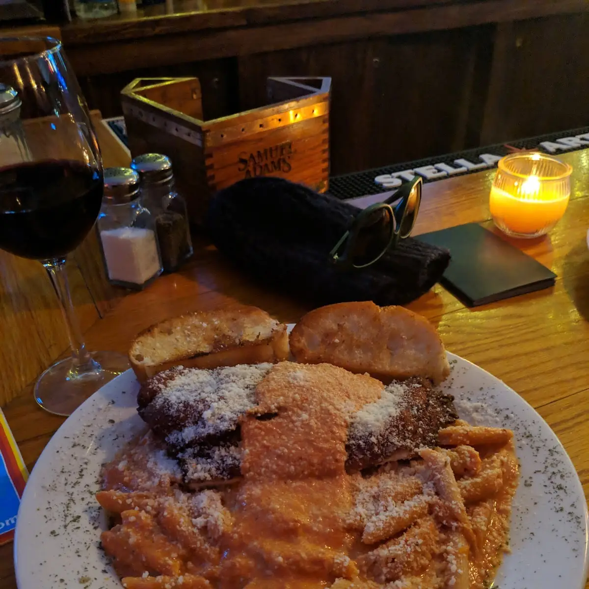 Penne Vodka with Chicken Cutlet
