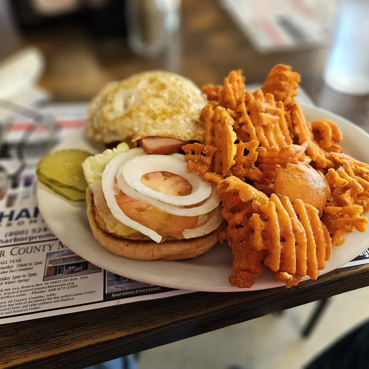 Tumbleweed Burger with Two Sides