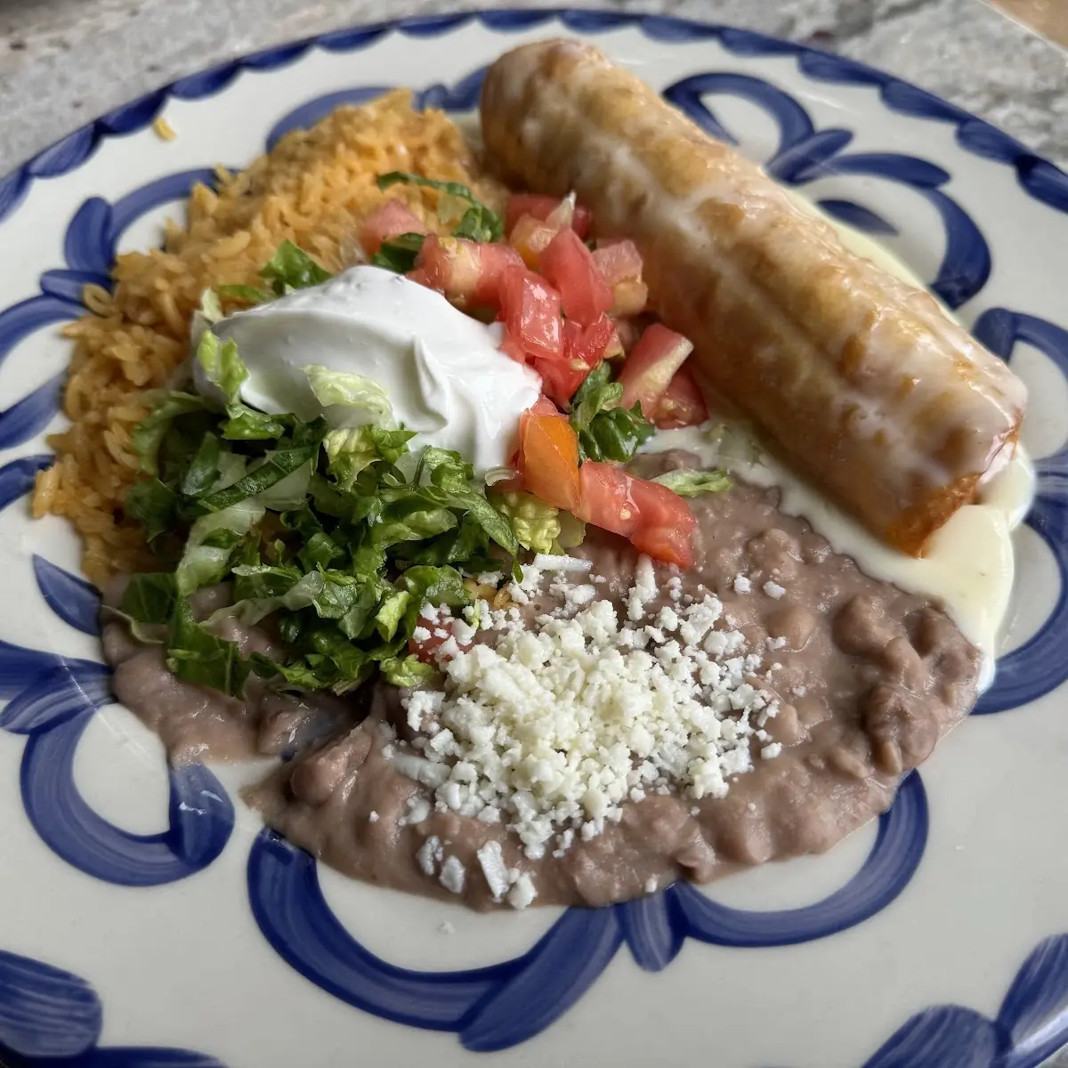 Lunch Chicken Enchiladas