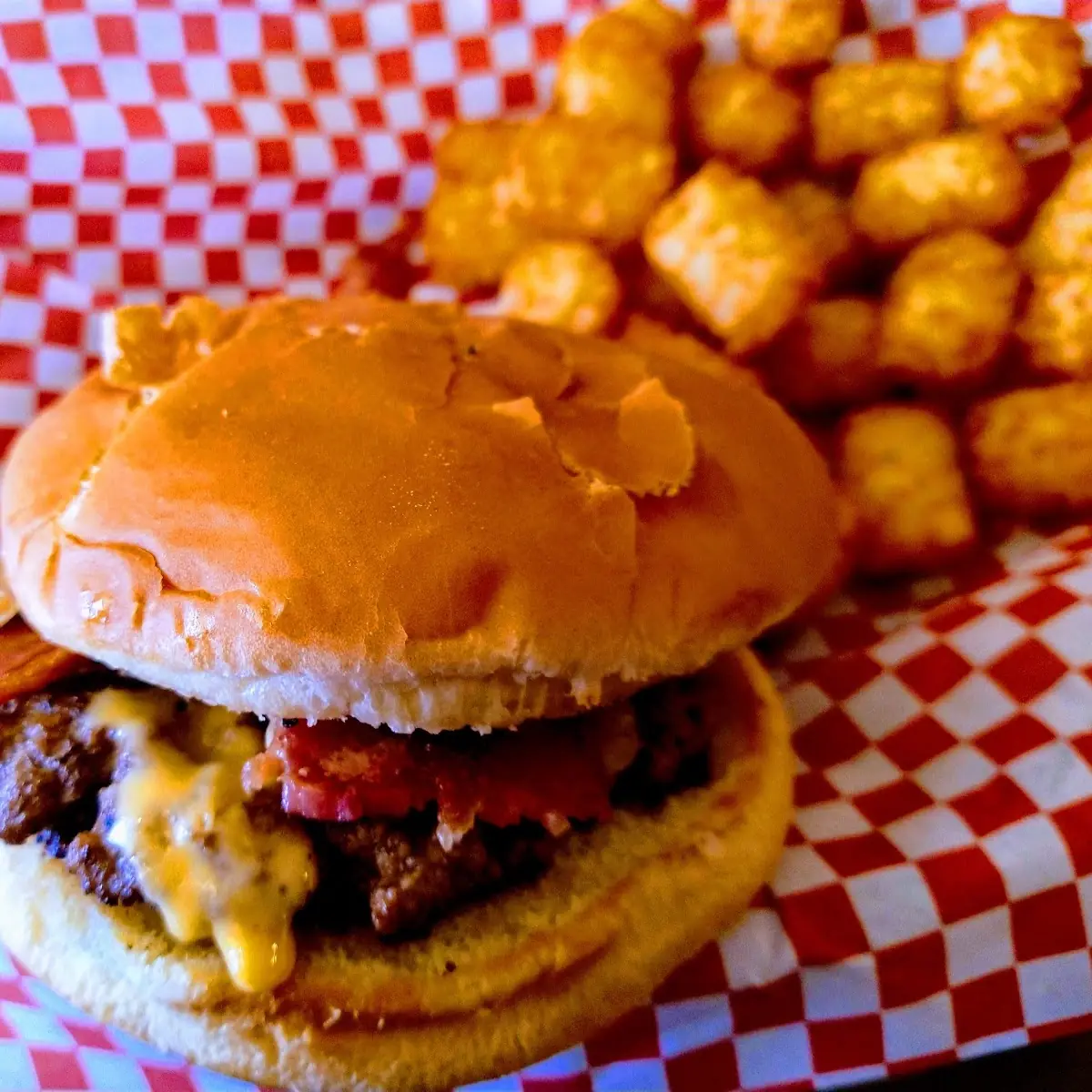 Bacon Cheeseburger with Tots