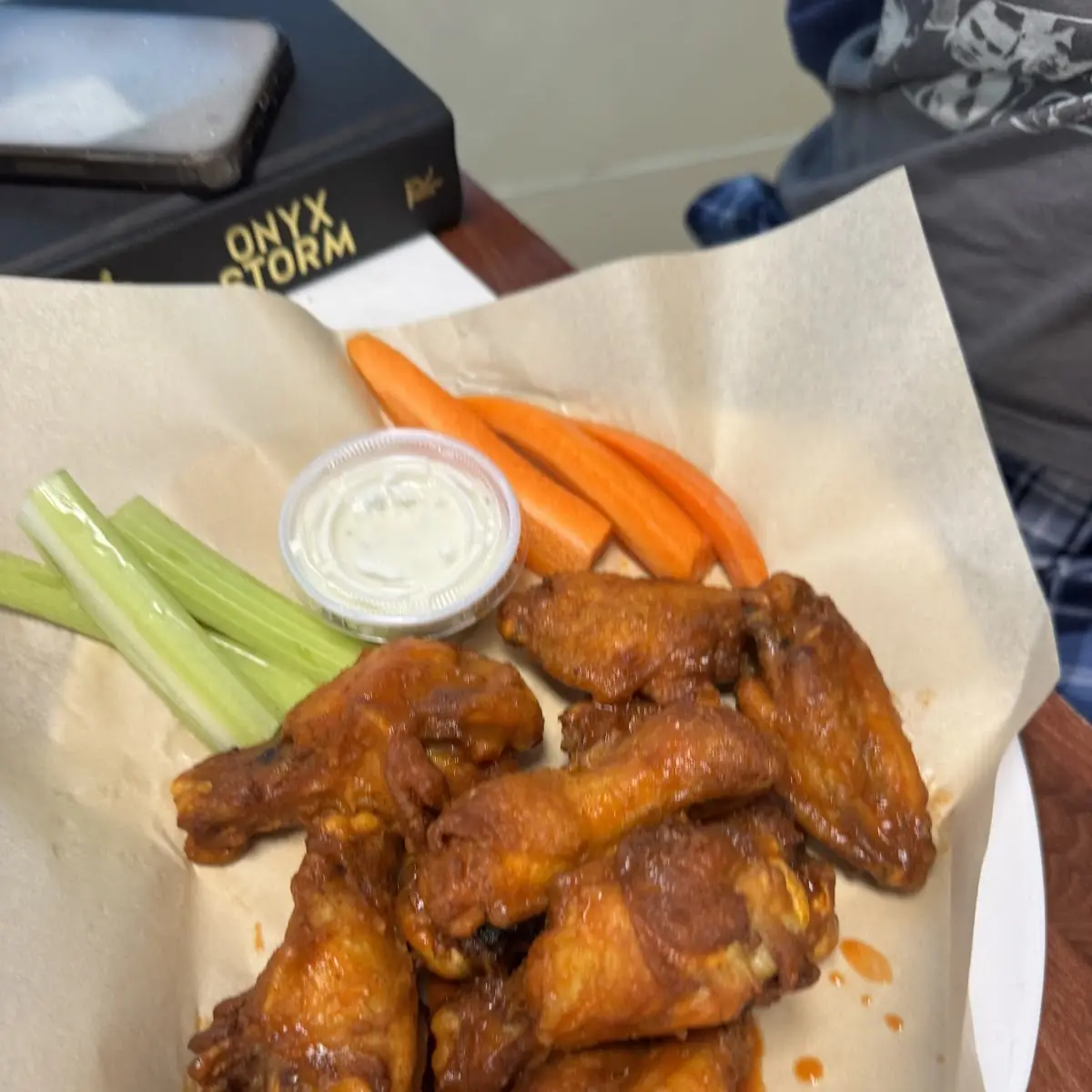 Wings with Blue Cheese
