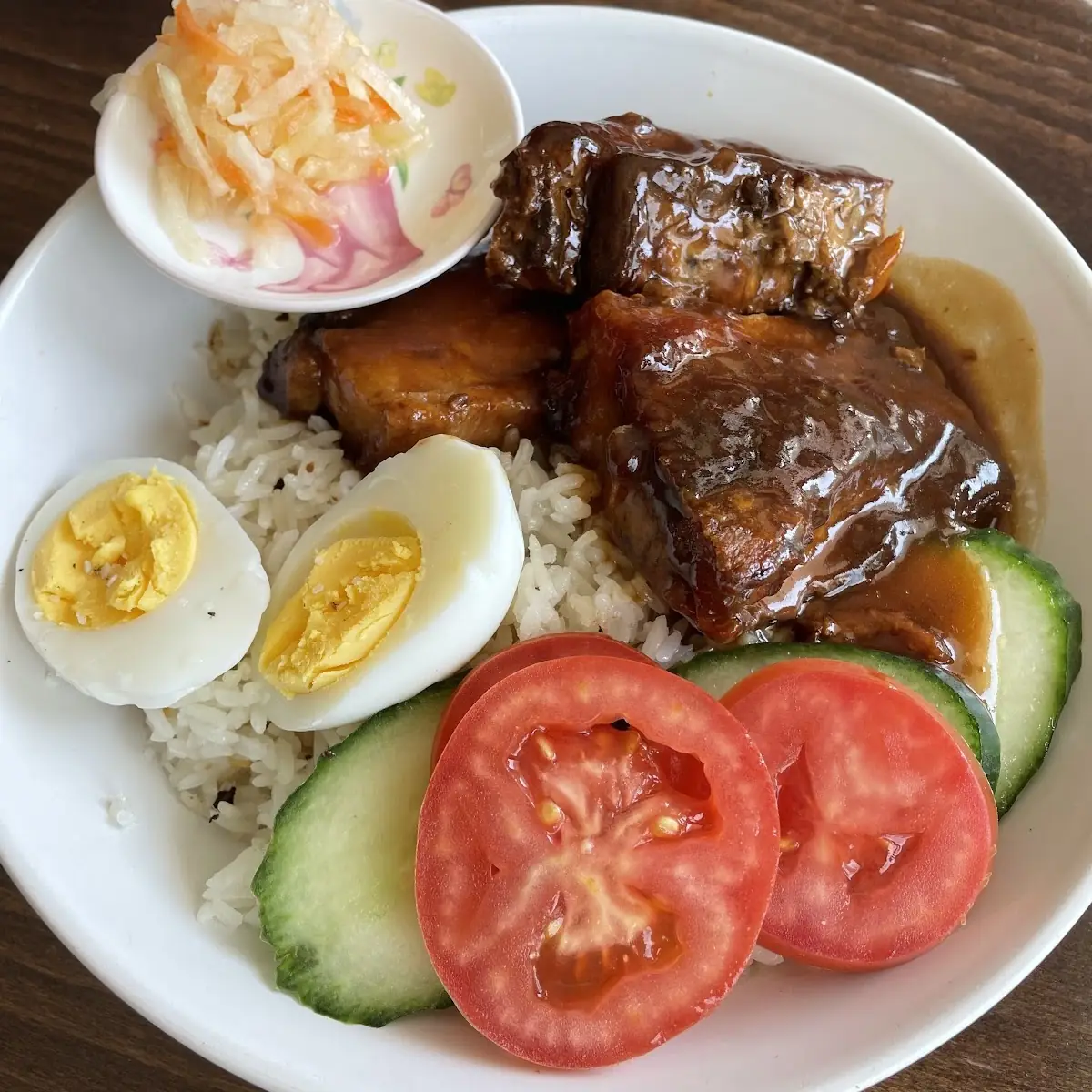 Adobo Pork Belly Garlic Fried Rice Bowl