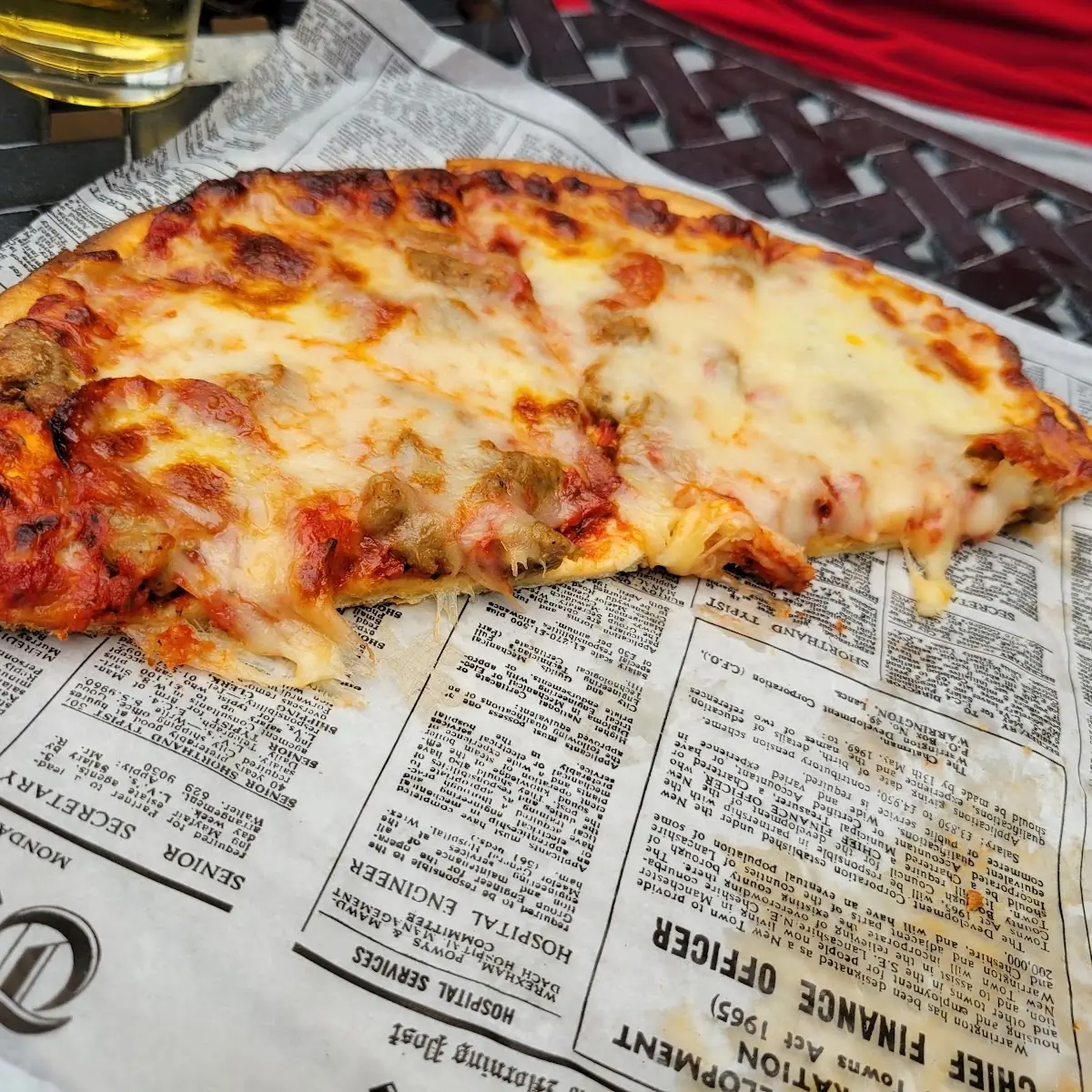 Pepperoni and Sausage Pizza