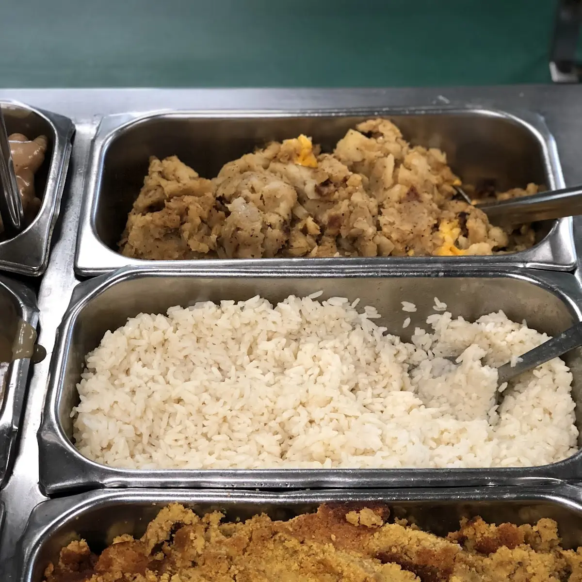 Smothered Potatoes White Rice Dressing