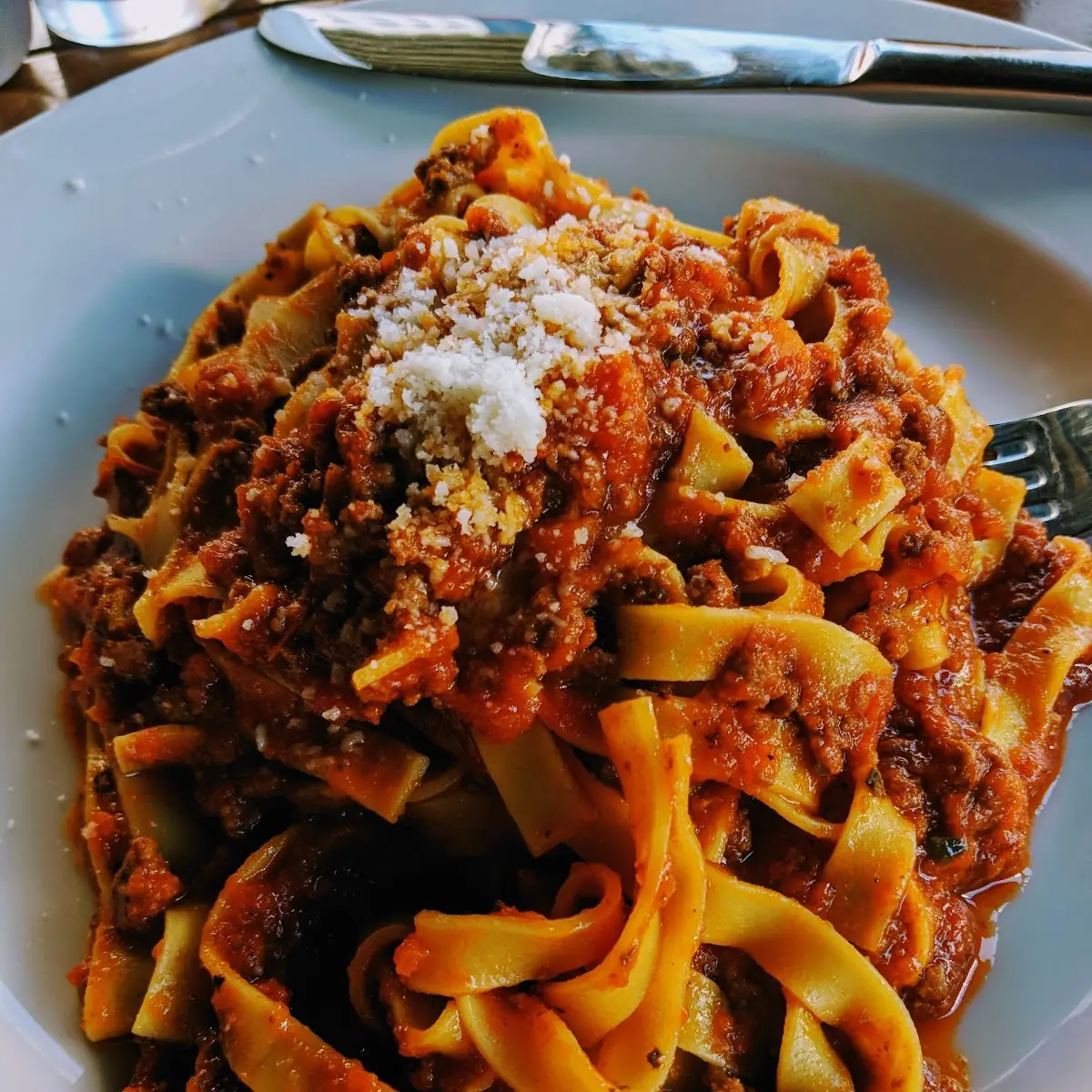 Fettuccine Bolognese Lunch